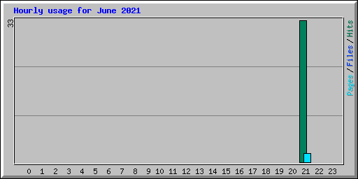 Hourly usage for June 2021