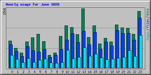 Hourly usage for June 2026